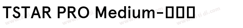 TSTAR PRO Medium字体转换